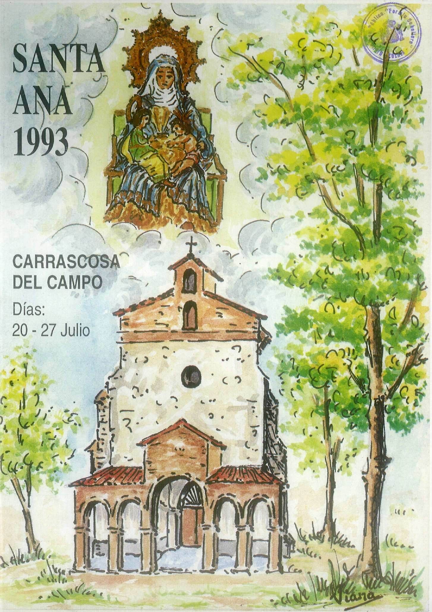 Fiestas en honor a Santa Ana 1993 Carrascosa del Campo